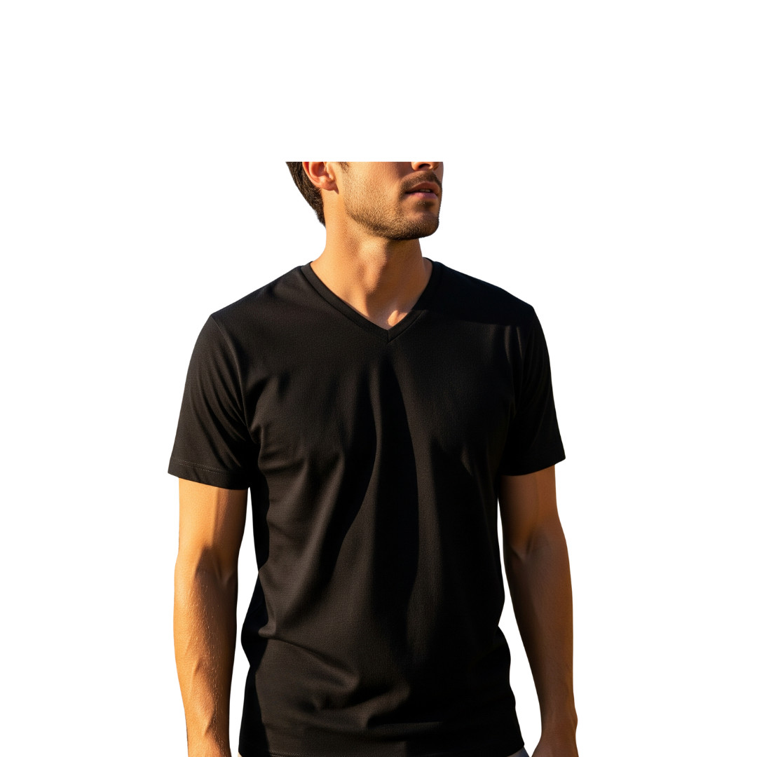Mens Crew neck 3 Pack Solid 100% Cotton Double Neck Ribbed S-5XL gallery