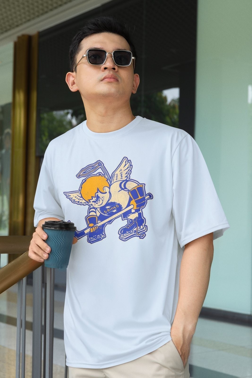 Minnesota Fighting Saints Ice Hockey T-shirt gallery