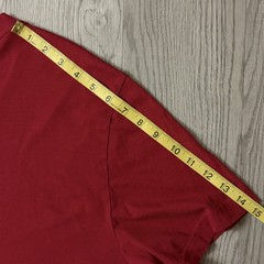 James Perse Men’s Size 4 = X Large Red Combed Cotton V-Neck Short Sleeve T Shirt