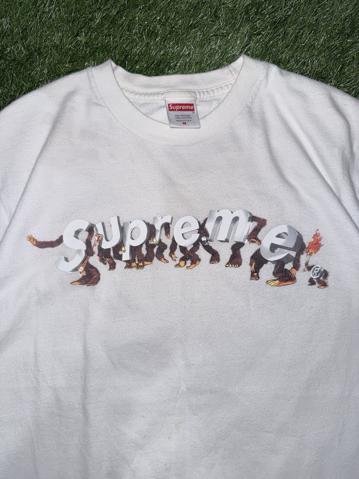 Supreme Apes Tee SS21. Mens Size M White 100% Cotton gallery