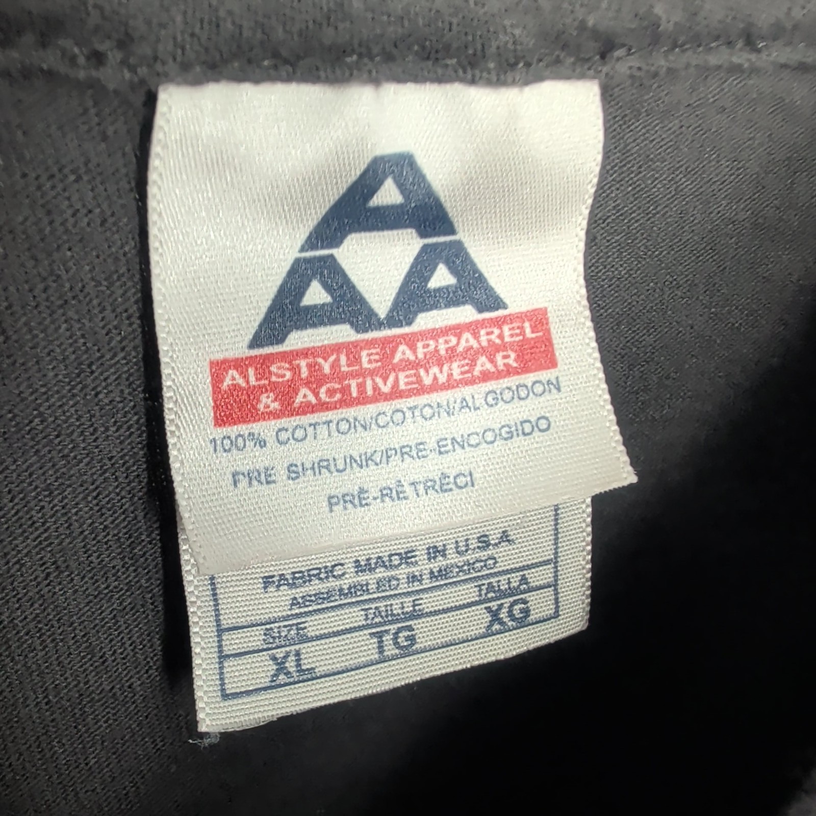 Alstyle Apparel & Activewear AAA Little Ethiopia Pullover T-Shirt Dark Gray XL gallery