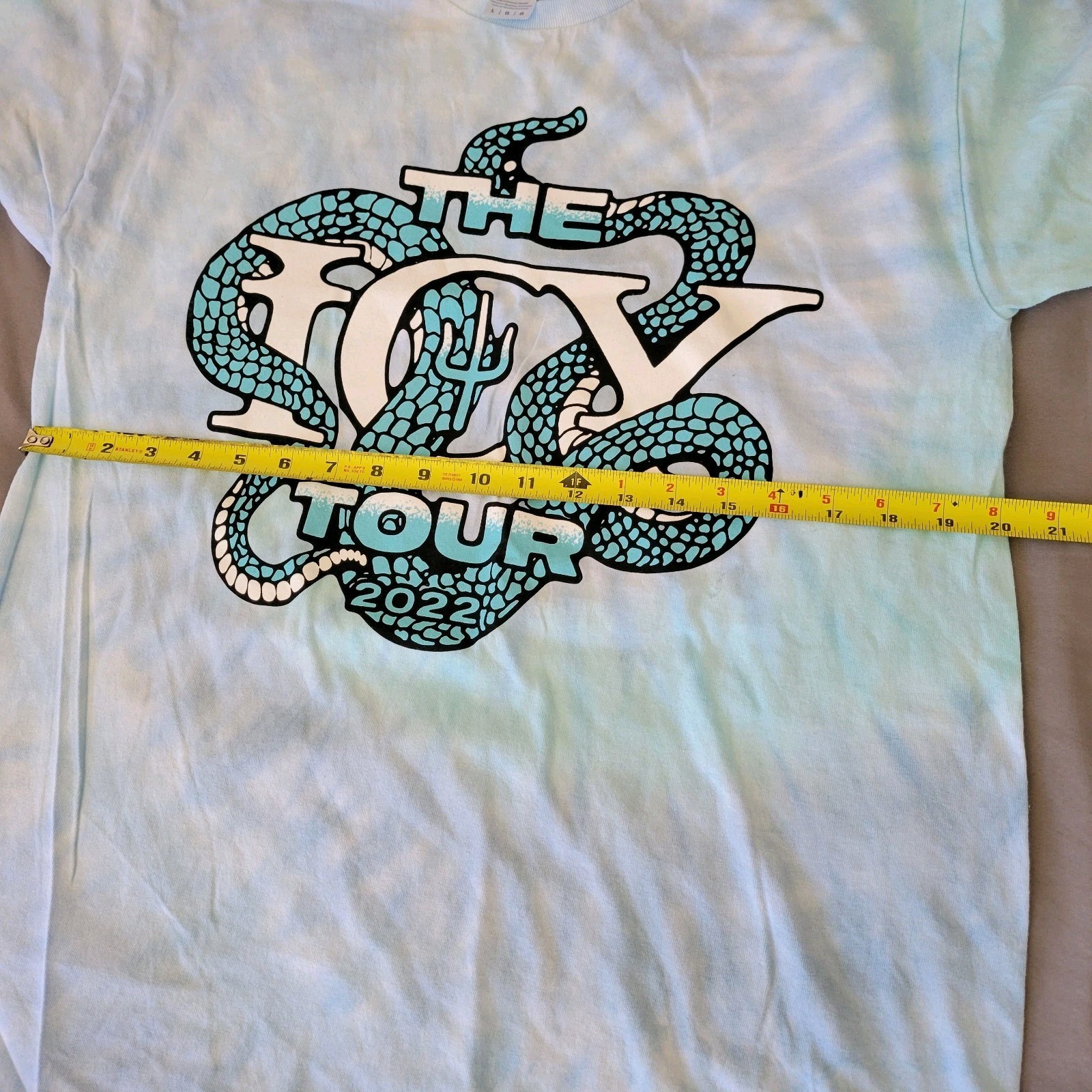 Twenty One Pilots Group band T Shirt Icy Tour Baby Blue + White 2022 Rare Size L gallery