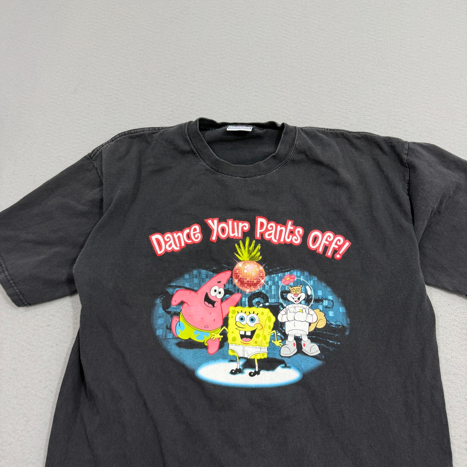 Vintage SpongeBob SquarePants Dance Your Pants Off Shirt XL All Sport Black y2k gallery