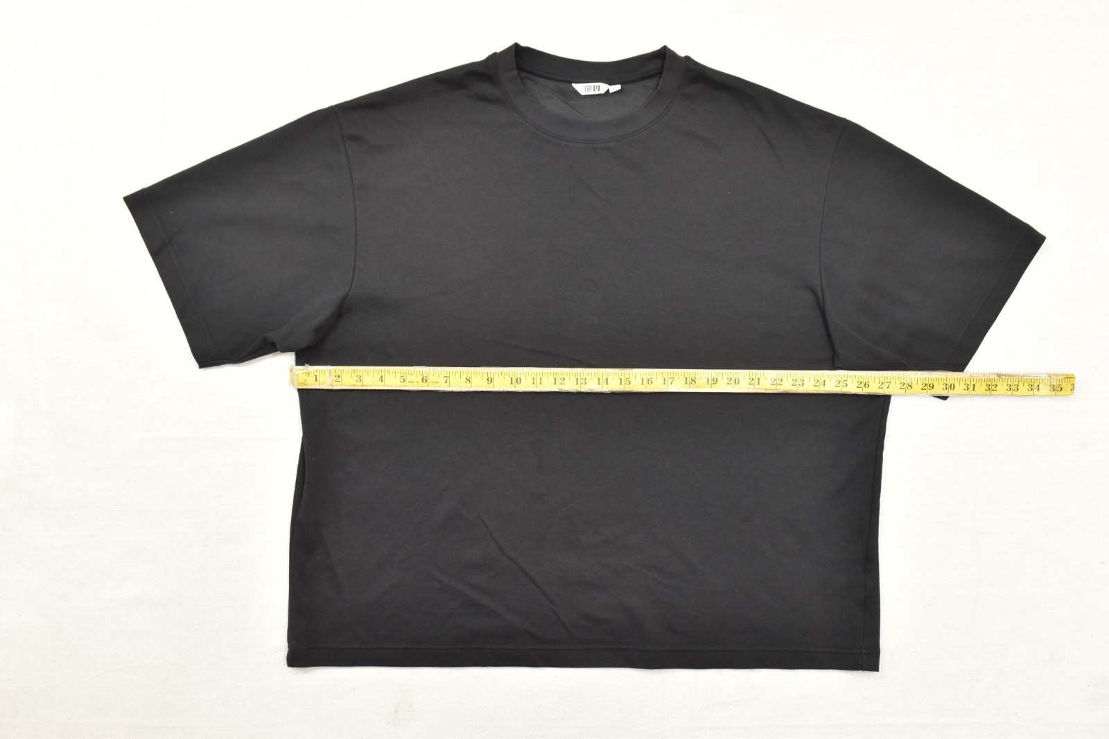 UNIQLO U AIRism Oversized Crewneck T-Shirt Men 3XL Black Short Sleeve Tee gallery