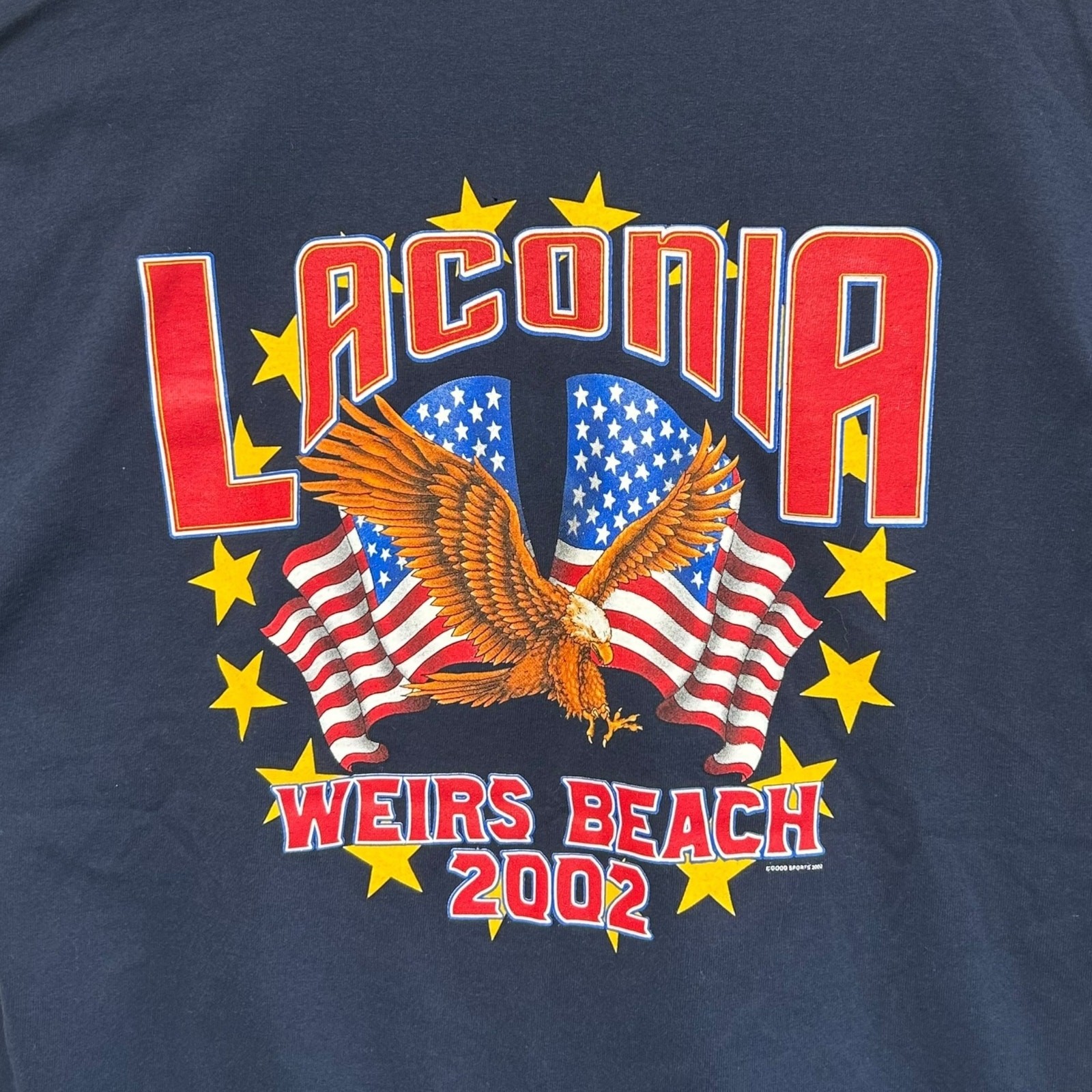 All Sport Laconia 2002 Weirs Beach T-Shirt Vintage Mens Sz XL Navy Y2K Americana gallery