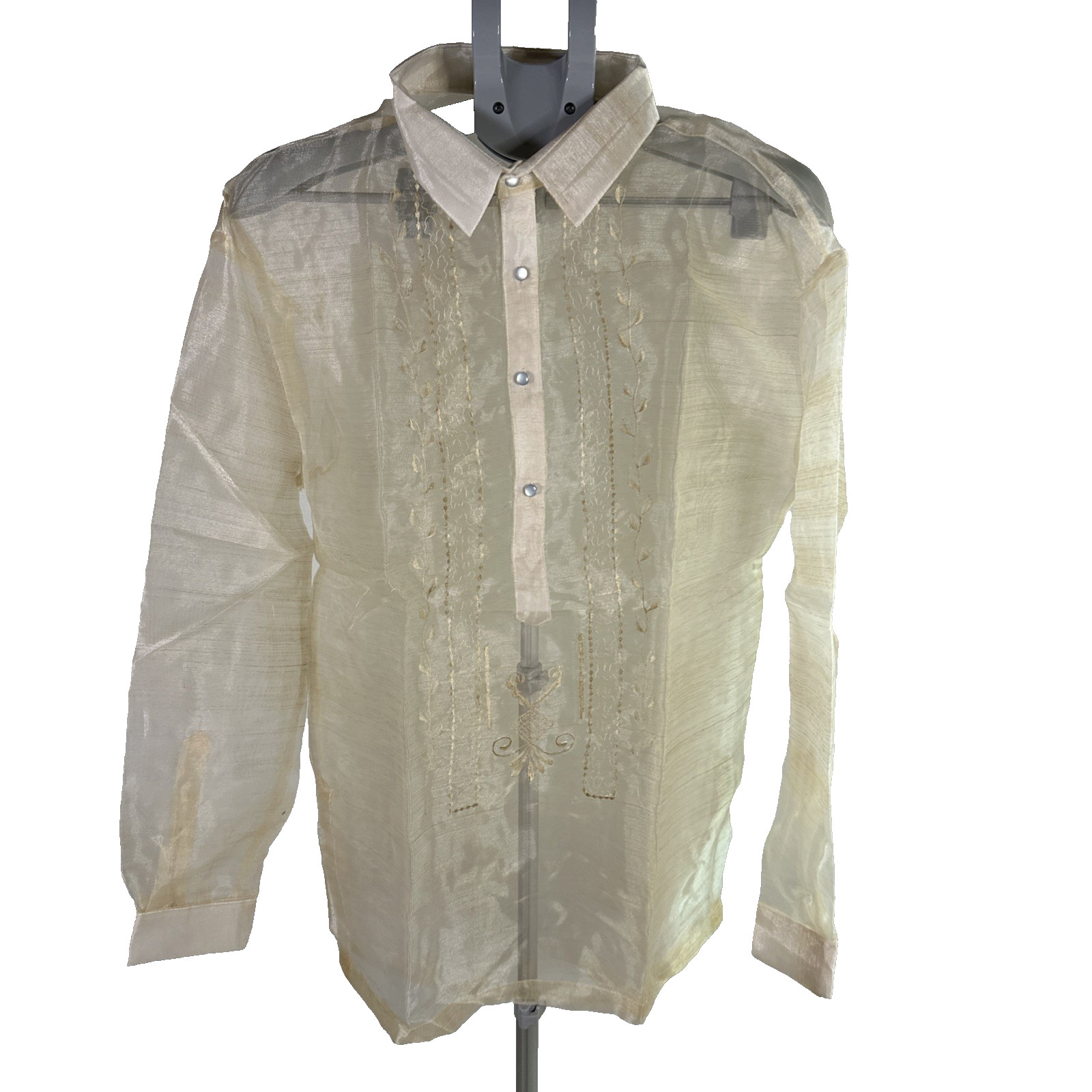 Barong Tagalog Formal Wear Men’s Size 4X NWOT Philippines Organza