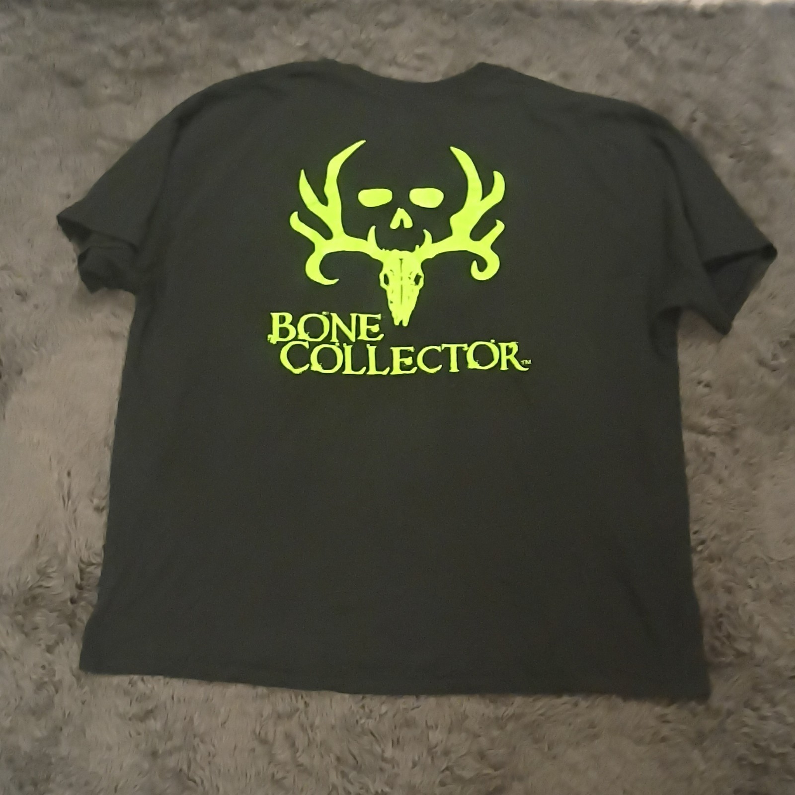 Bone Collector Men's 2XL Black Cotton Crew Neck Regular Fit Graphic Logo Tee gallery