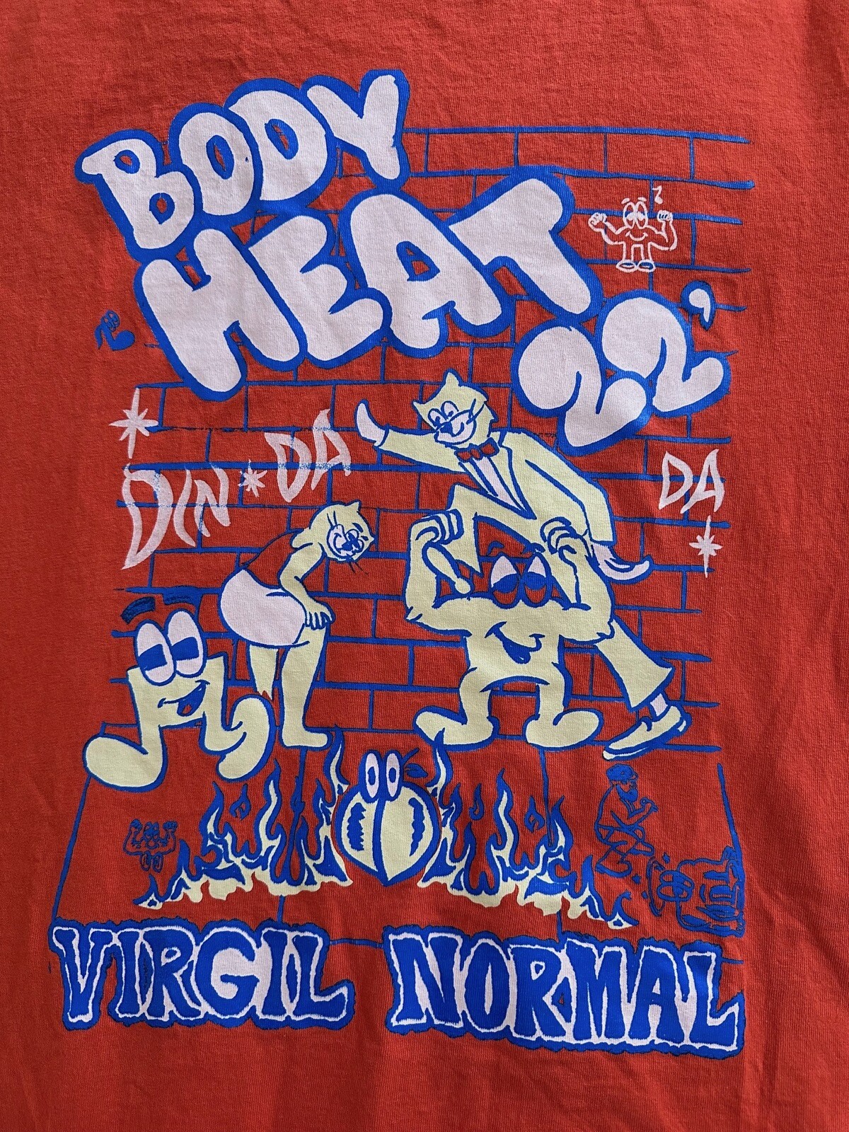 VIRGIL NORMAL Body Heat 22 Graphic Print T-SHIRT Sz-L SOLD OUT Ltd Ed gallery