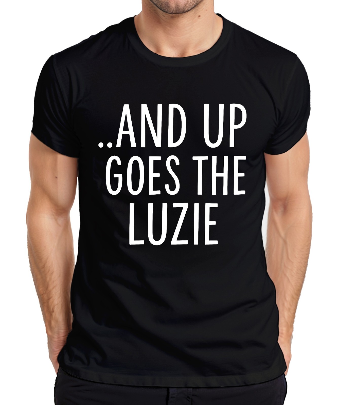 And up goes the Luzie Party Carnival Celebration Funny Retro Fun Mens T-Shirt