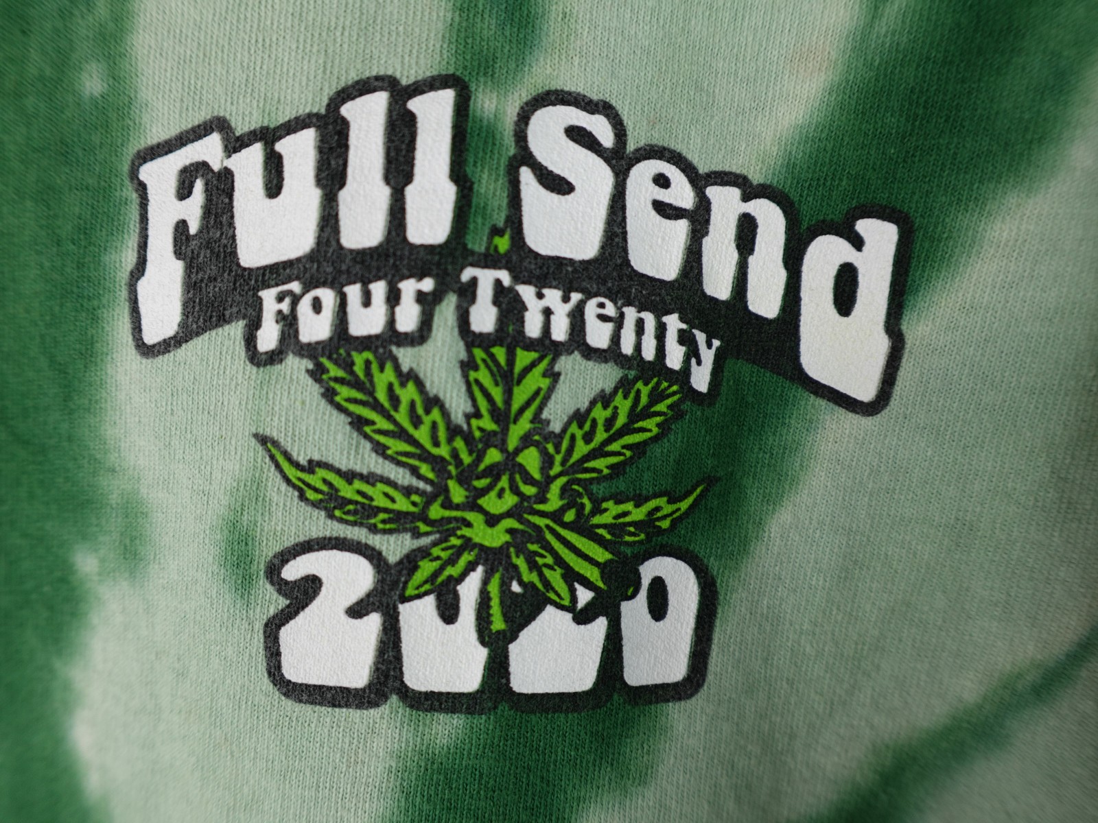 Full Send Green Tie Dye T-Shirt 420 2020 Nelk Boys Limited Edition RARE XL gallery