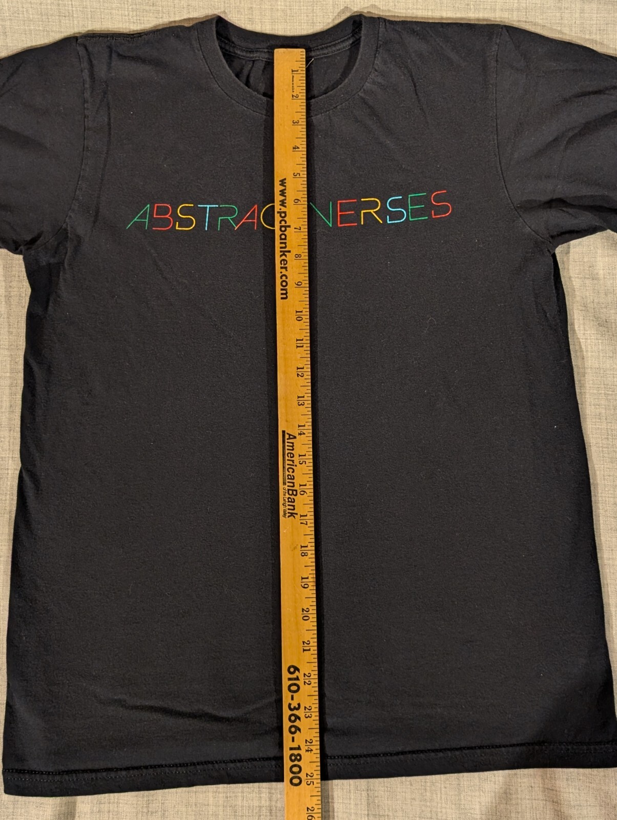 Abstract Verses Black Cotton T-Shirt Adult Size M gallery