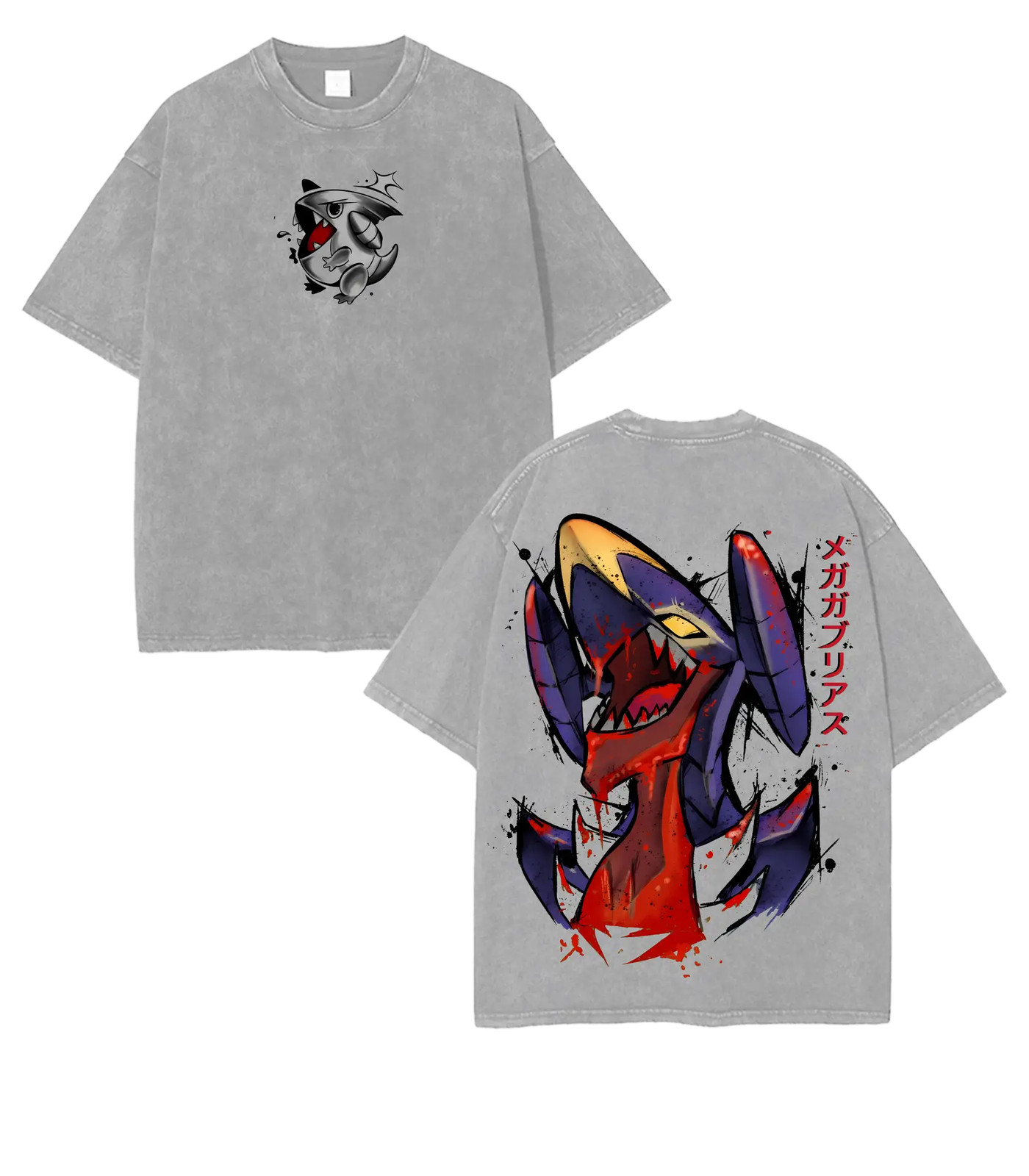 Garchomp P0kemon Anime Double Graphic Fans And Lovers Streetwear Anime gallery