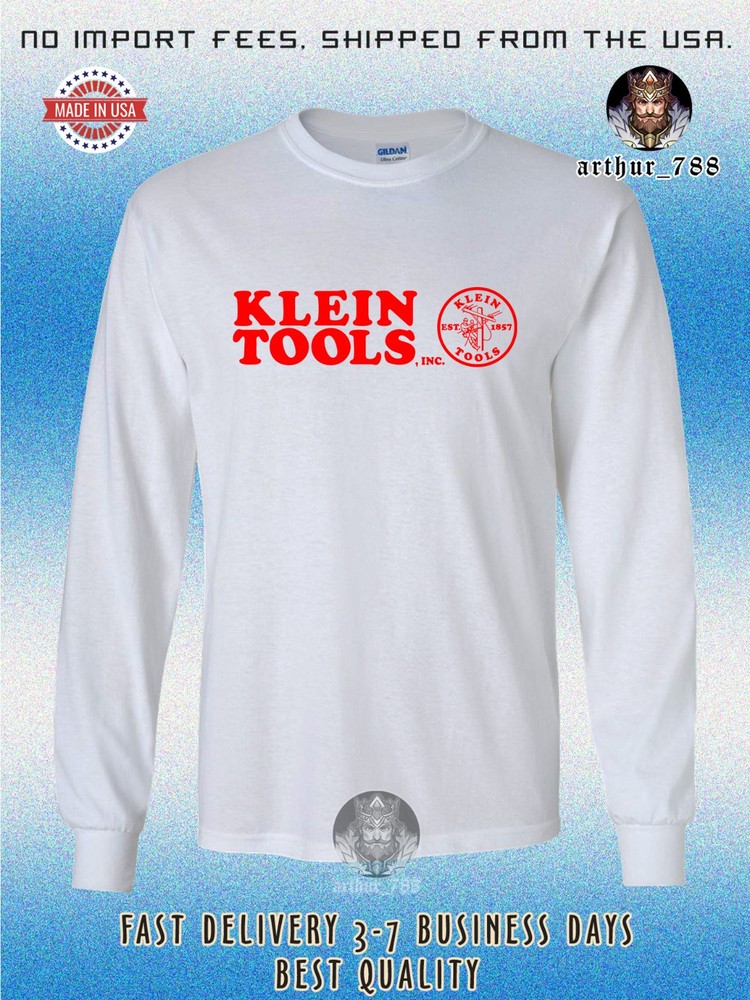 Klein Tools Est 1857 Logo Men’s Long Sleeve T-Shirt American Size T-Shirt