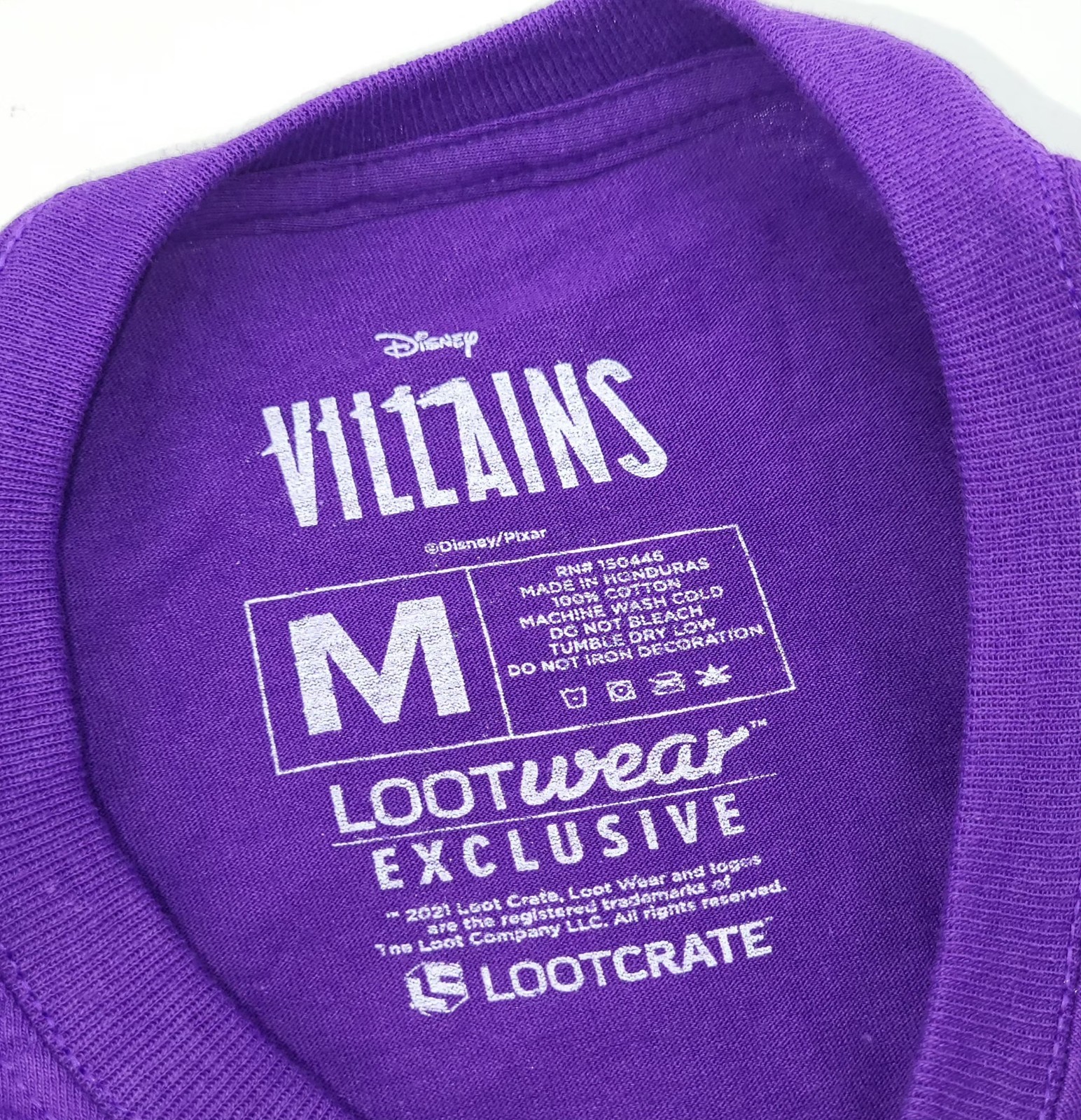 Disney Villains Evil Queen Purple Lootwear Adult Graphic T Shirt Size M NEW gallery