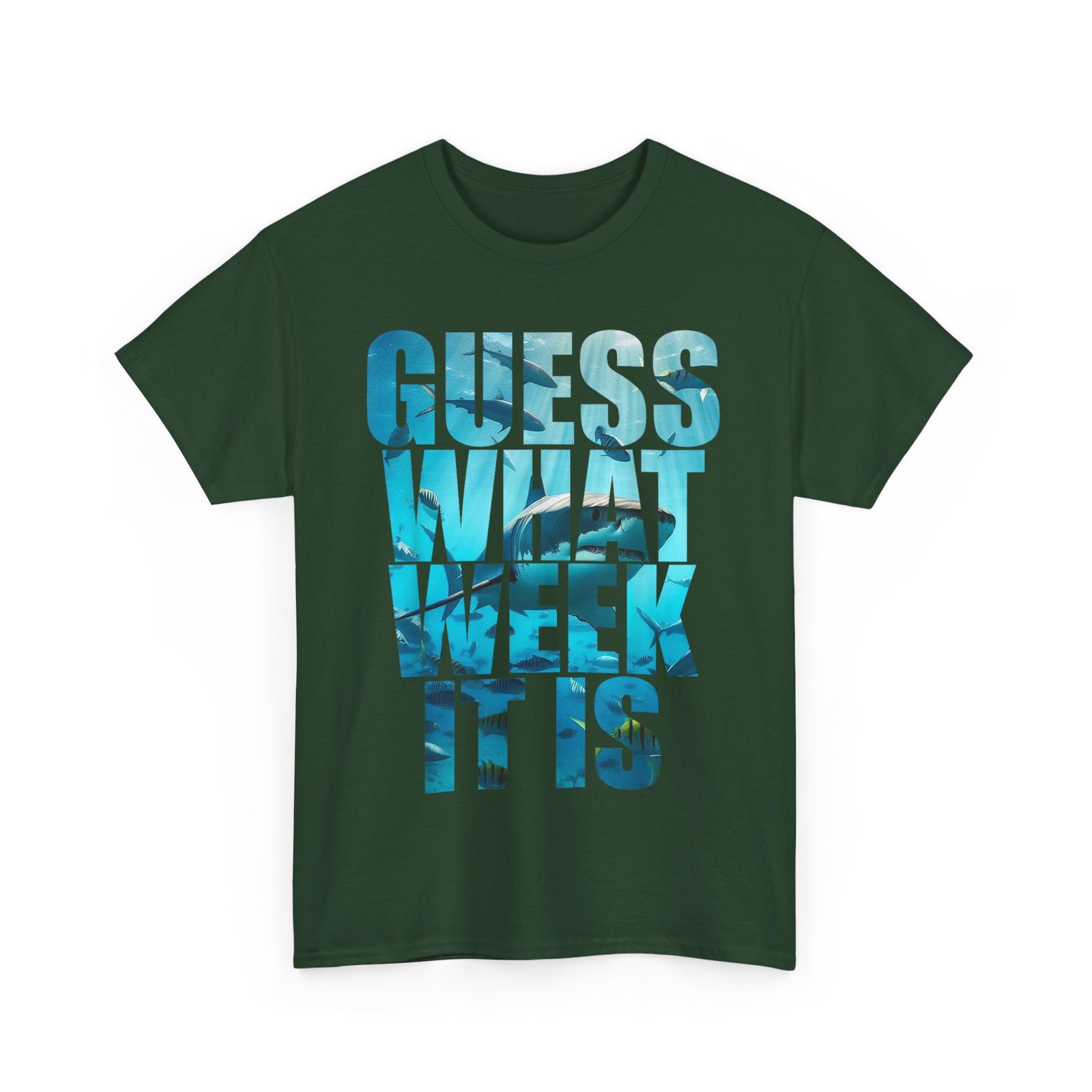 Shark Awareness Support T-Shirt, Guess What Week It Is Funny Summer Beach Shirt gallery