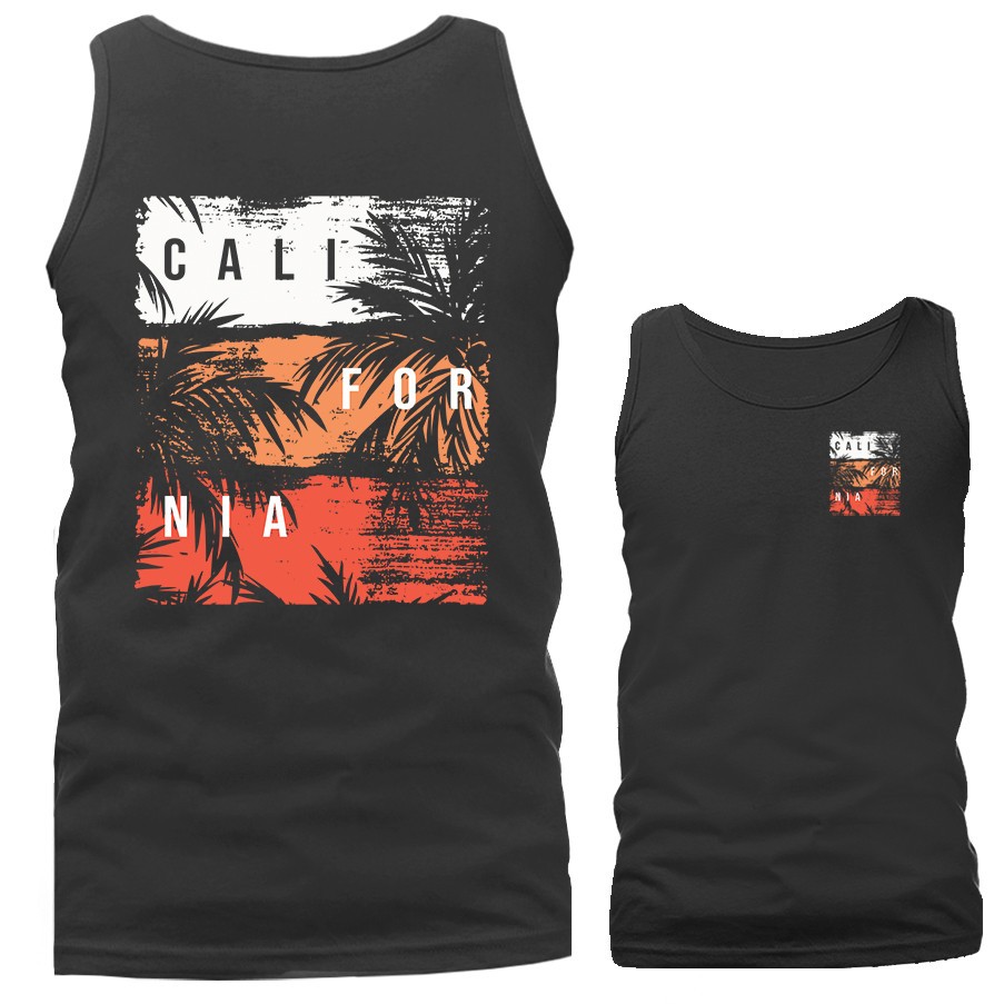 California Palm Tree Graphic Tank Top