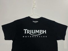 Triumph Motorcycles Classic Logo Biker Tee (Brand New Condition) Black T-Shirt