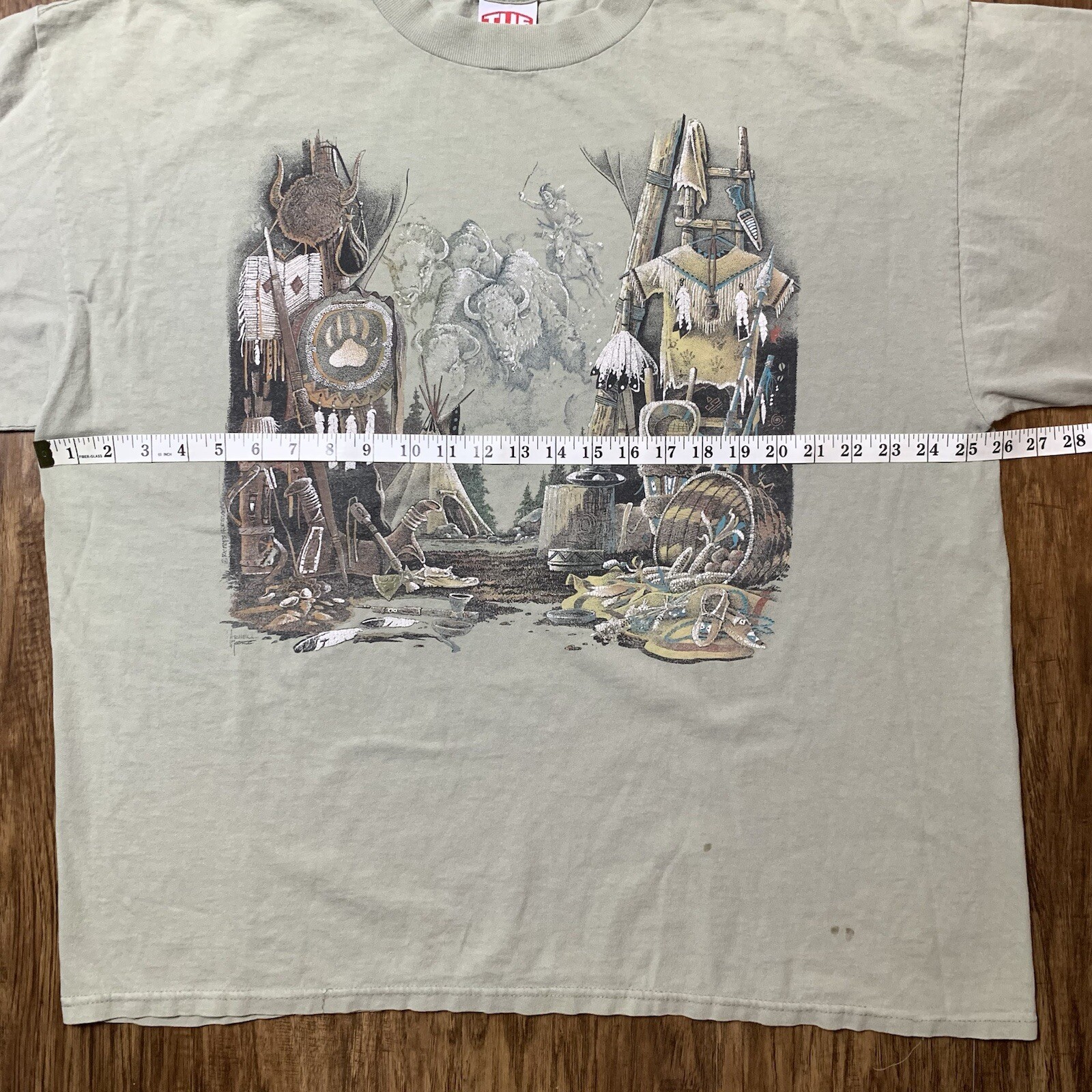 Vintage Nature Art T Shirt Size 2XL 1990s Hunting Animals American XXL Y2K Texas gallery
