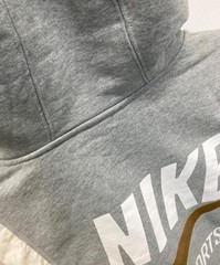 NIKE Pullover hoodie Gray x White DD5700-063