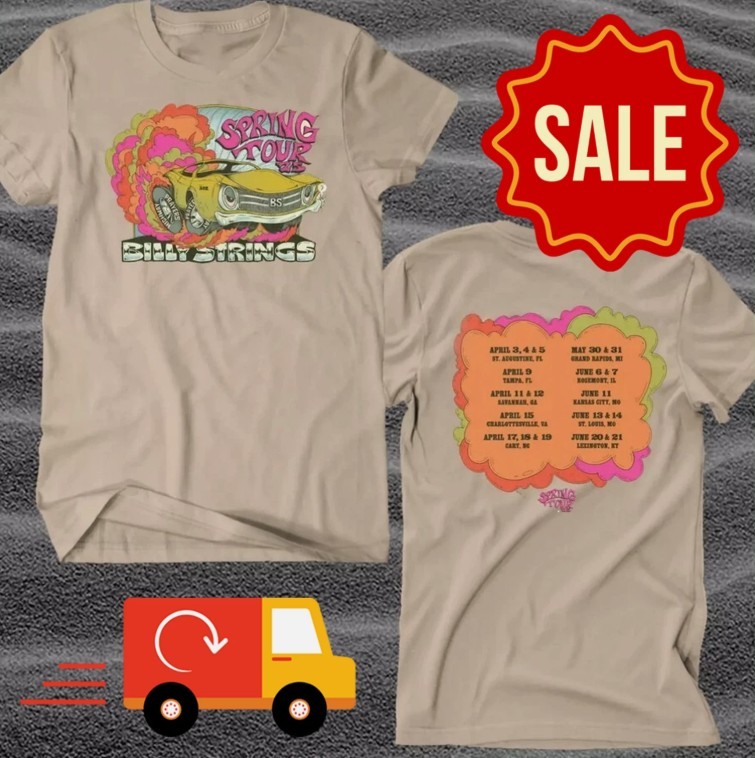 Billy Strings Spring Tour 2025 T-Shirt Double Sided