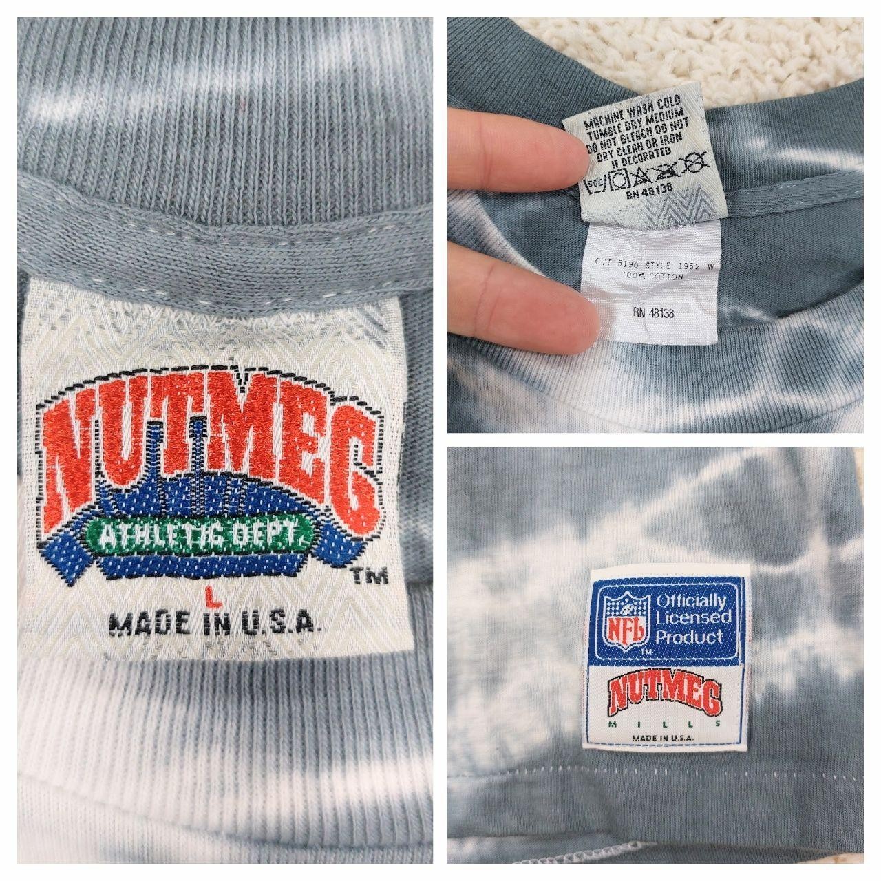 Vintage 90s San Francisco 49ers x NutmegT-Shirt Large, Beaded Bedazzled Tie-Dye gallery