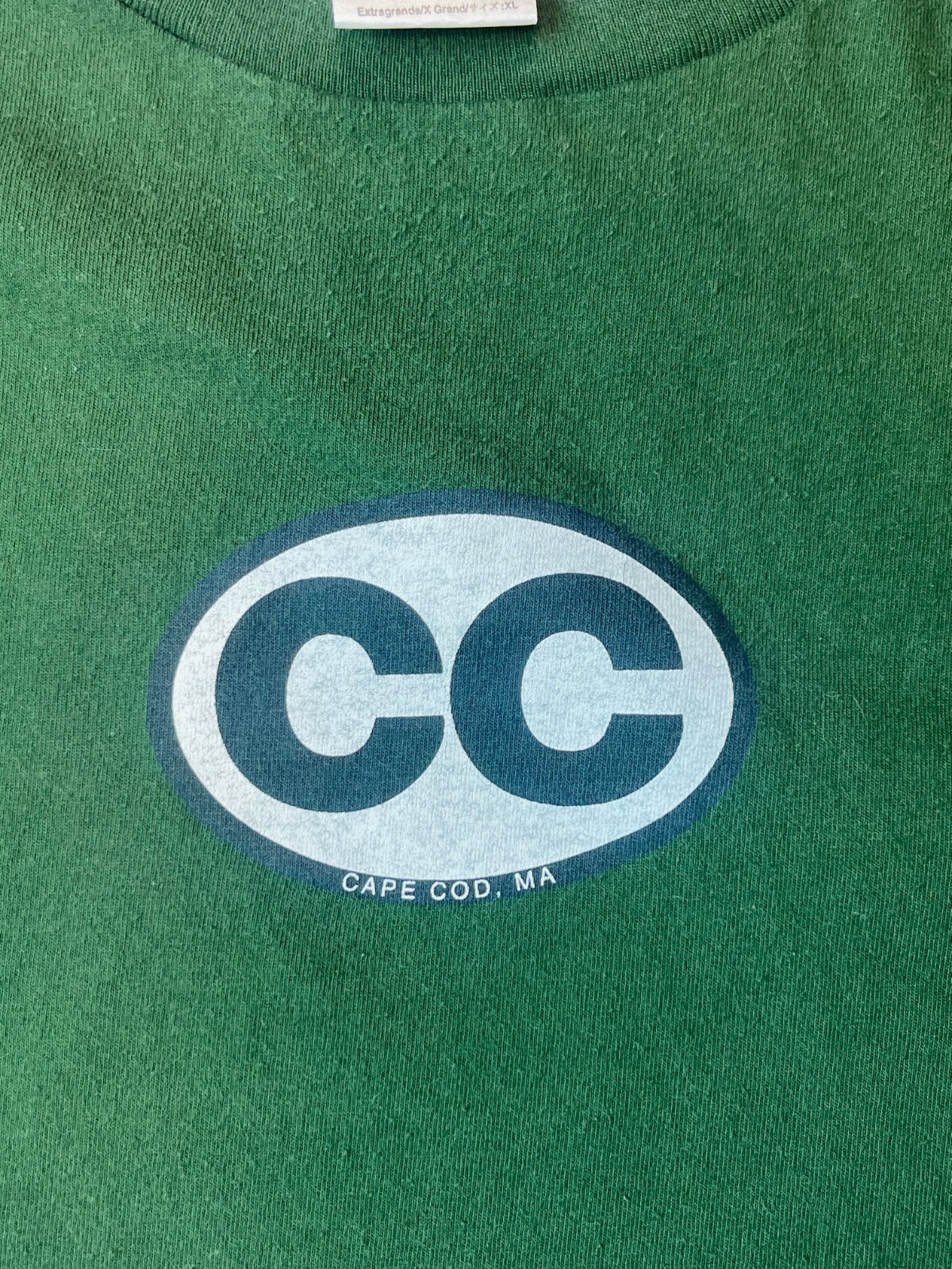 Vintage Cape Cod Massachusetts Tultex T-Shirt size XL - Y2K Green gallery