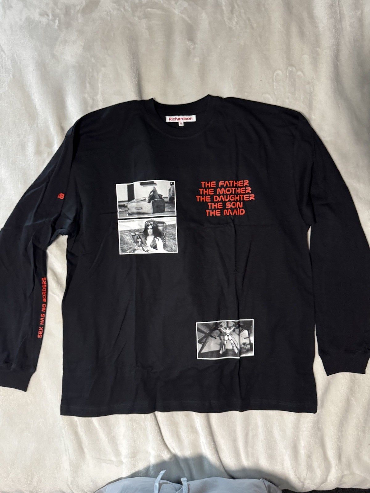 EUC Men’s Richardson Black Long Sleeve Graphic Print Size XL Shirt