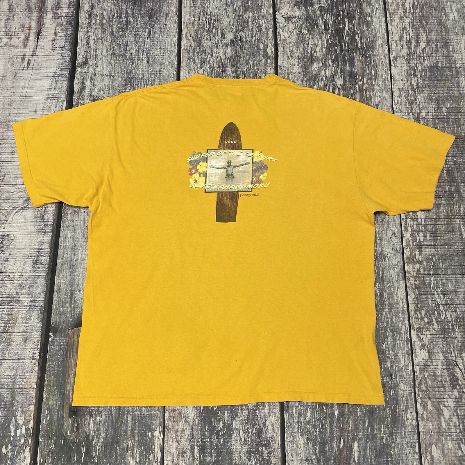 Vintage Patagonia Beneficial T ‘s Duke Kahanamoku T-Shirt Made In USA 2002 XL gallery
