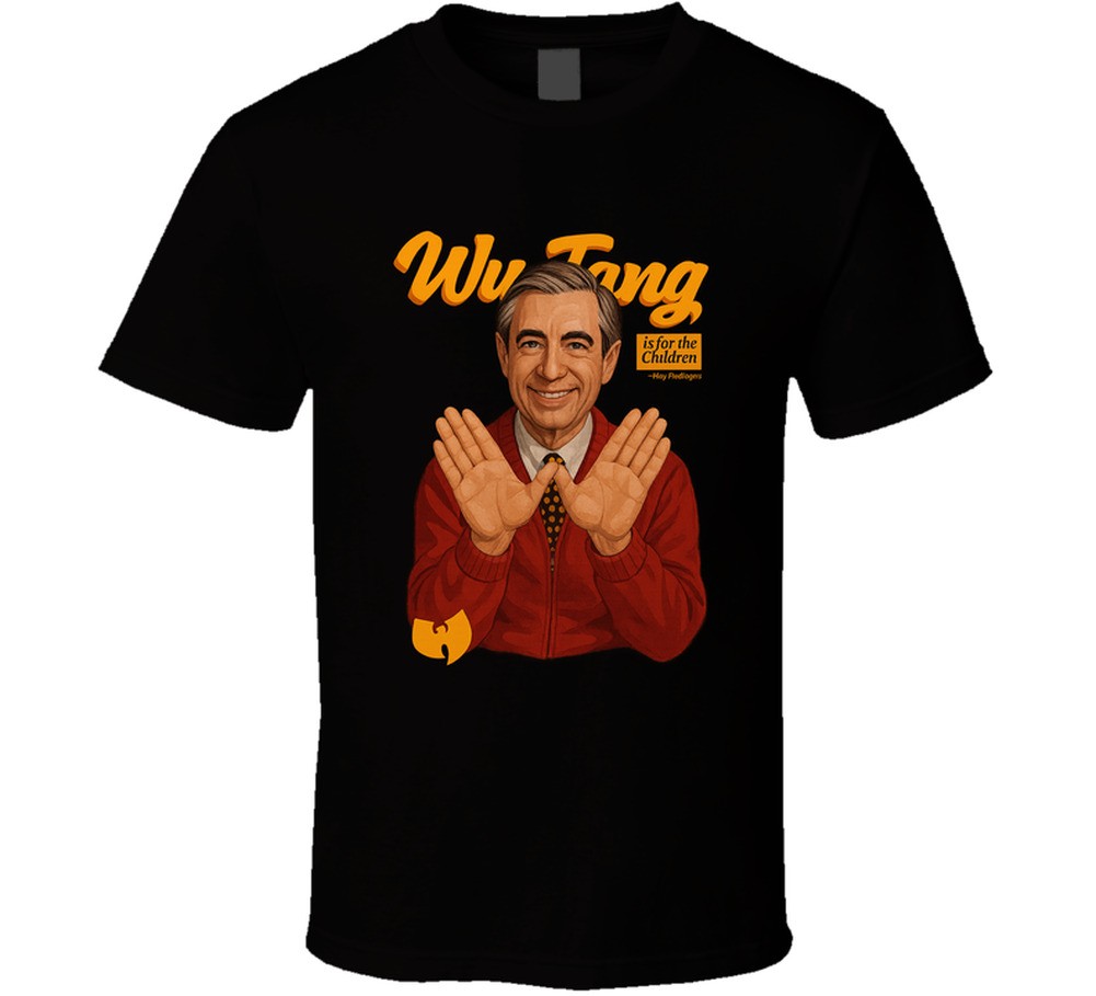 Wu-tang Is For The Children Mr Rogers Funny Parody T Shirt gallery