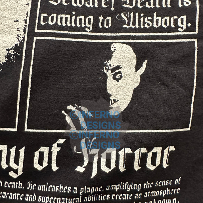 Nosferatu Shirt Gothic Horror Dracula Vampire Halloween T-Shirt gallery