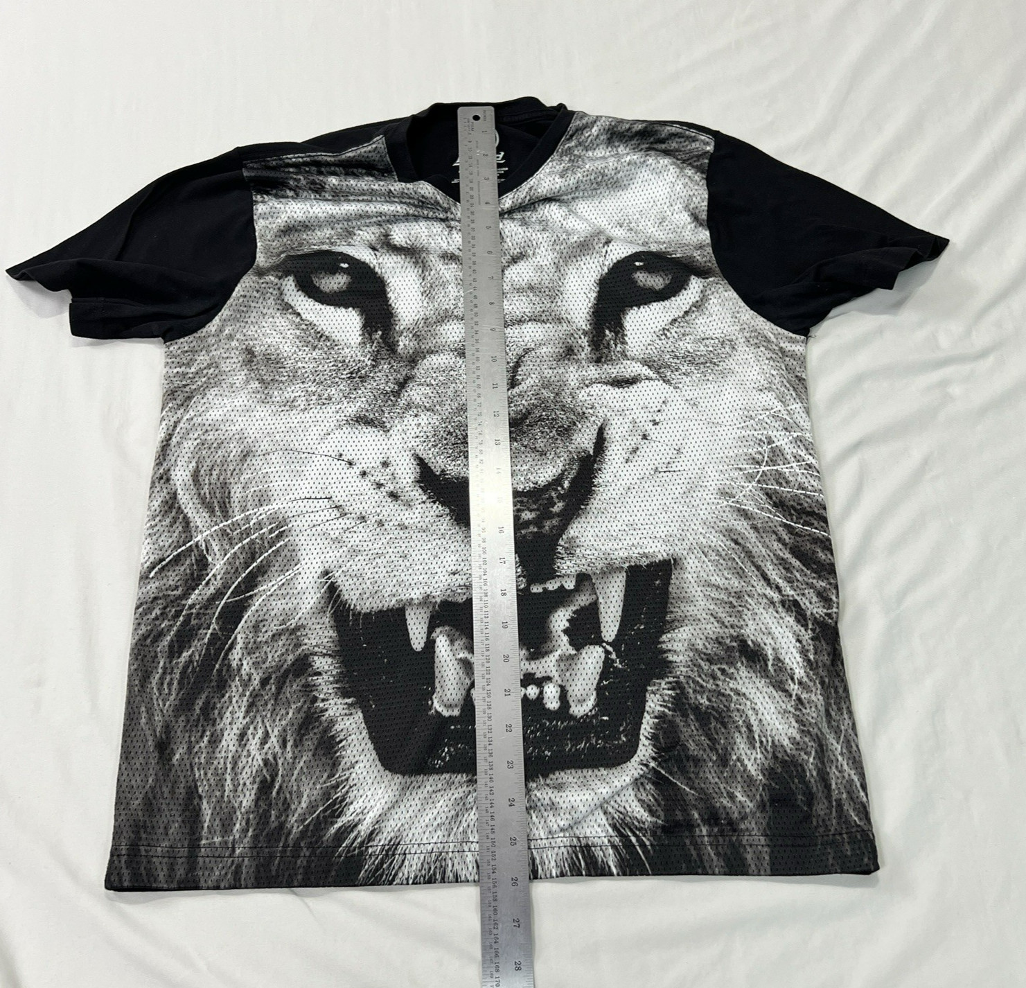 Hybrid Tees Shirt Mens Large Black Lion Athletic Breathable Stretch Crew gallery