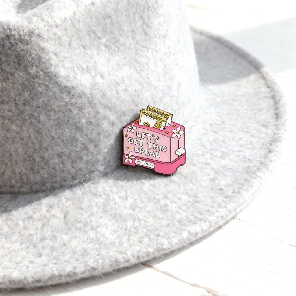 Funny Money Toaster Pin - Sarcastic Inspirational Enamel Pins Brooch for Back... gallery