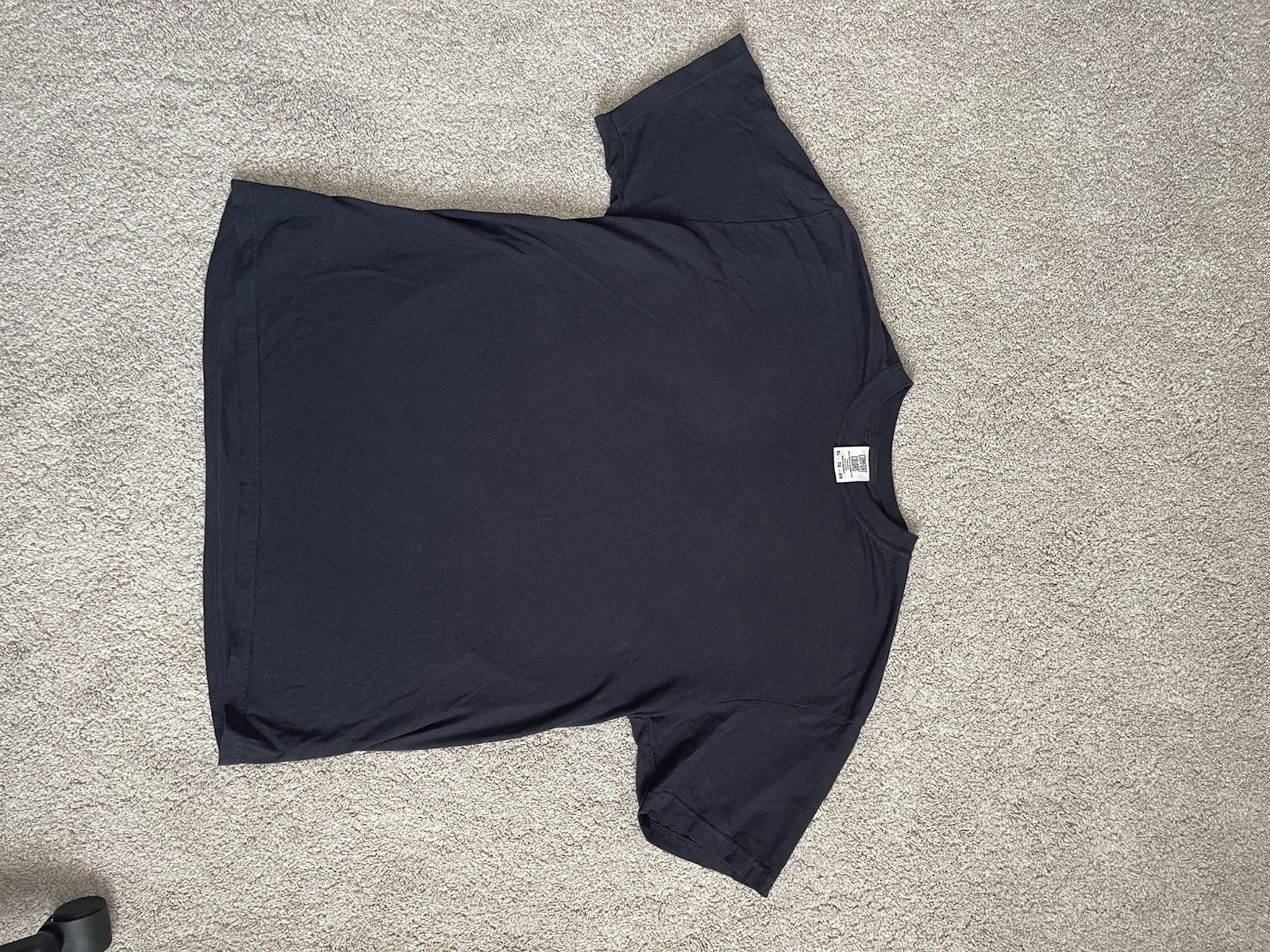 Comfort Colors Black Blank Crewneck T-Shirt, Size XL Heavyweight Dye Cotton gallery