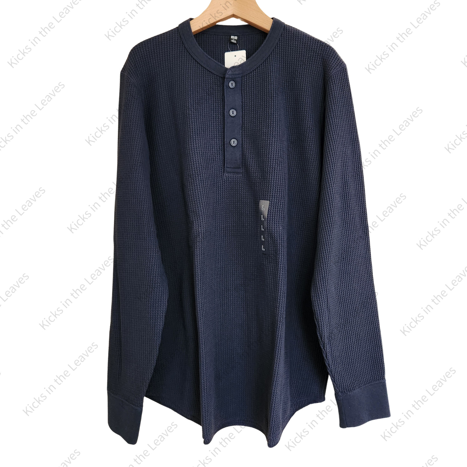UNIQLO Waffle Henley Neck T-Shirt XS-4XL Men Regular Fit 482766 NWT gallery