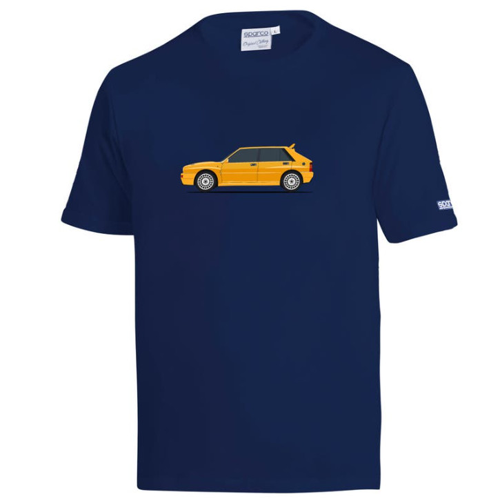 LANCIA DELTA FULL T-SHIRT blue short sleeve t-shirt SPARCO ✔