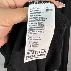 Uniqlo C Heattech Extra Warm Black Long Sleeve Turtleneck T Shirt Mens Large