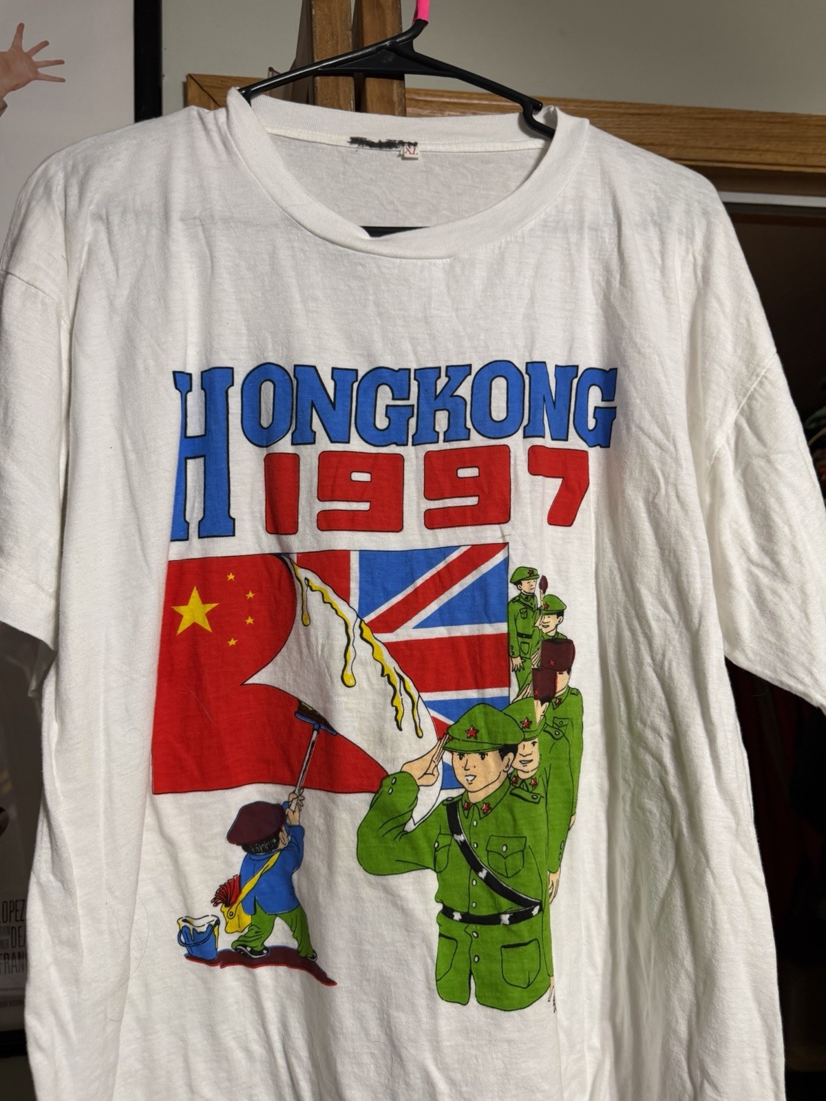 Vintage 90s Hong Kong Independence Shirt Men’s Xl 1997 British Military Tee gallery