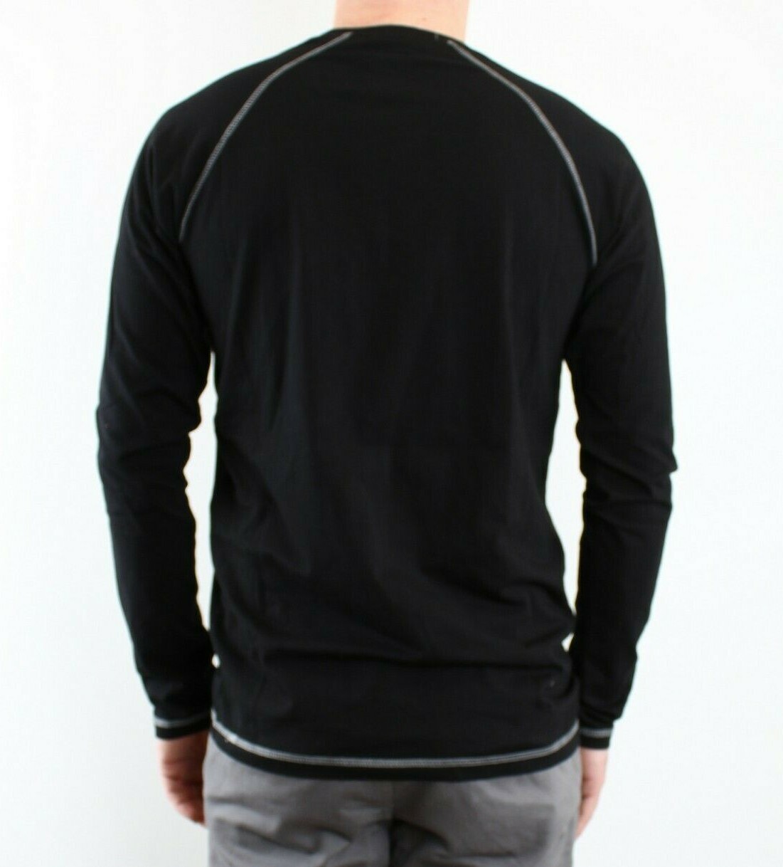Dickies Atwood Men's Long Sleeve T-Shirt, Relaxed Fit, Graphic Chest Logo, Black gallery