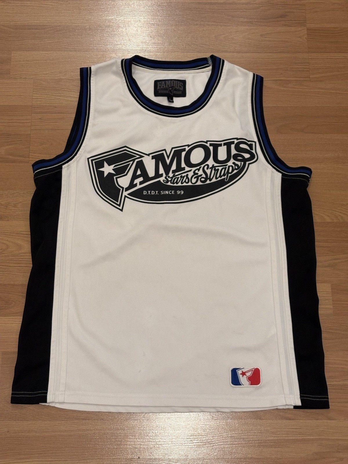 VTG Famous Stars And Straps Jersey Tank Top Size: L Small Stains