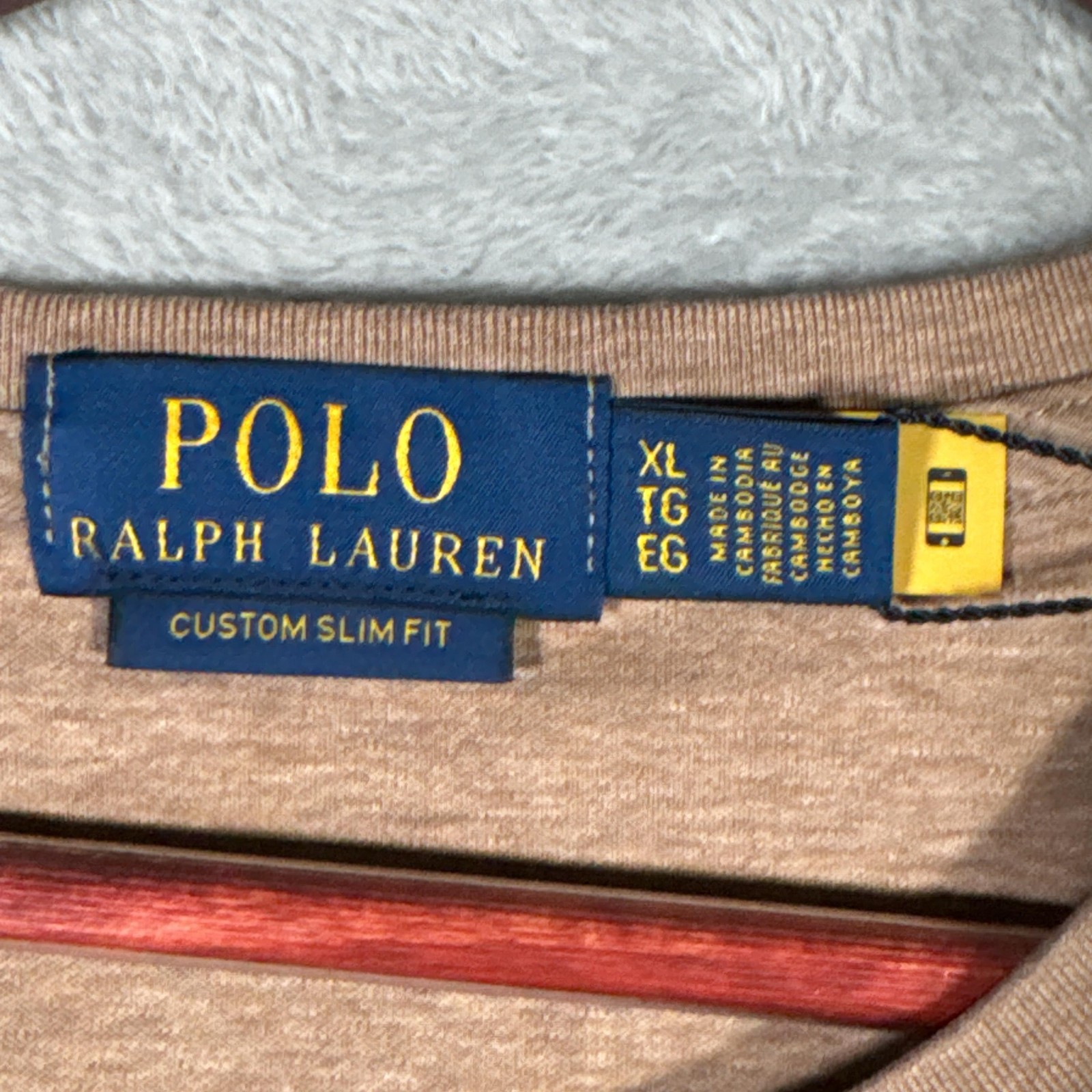 Polo Ralph Lauren Shirt Mens XL Brown Custom Slim Fit Classics Pony Logo Tee gallery