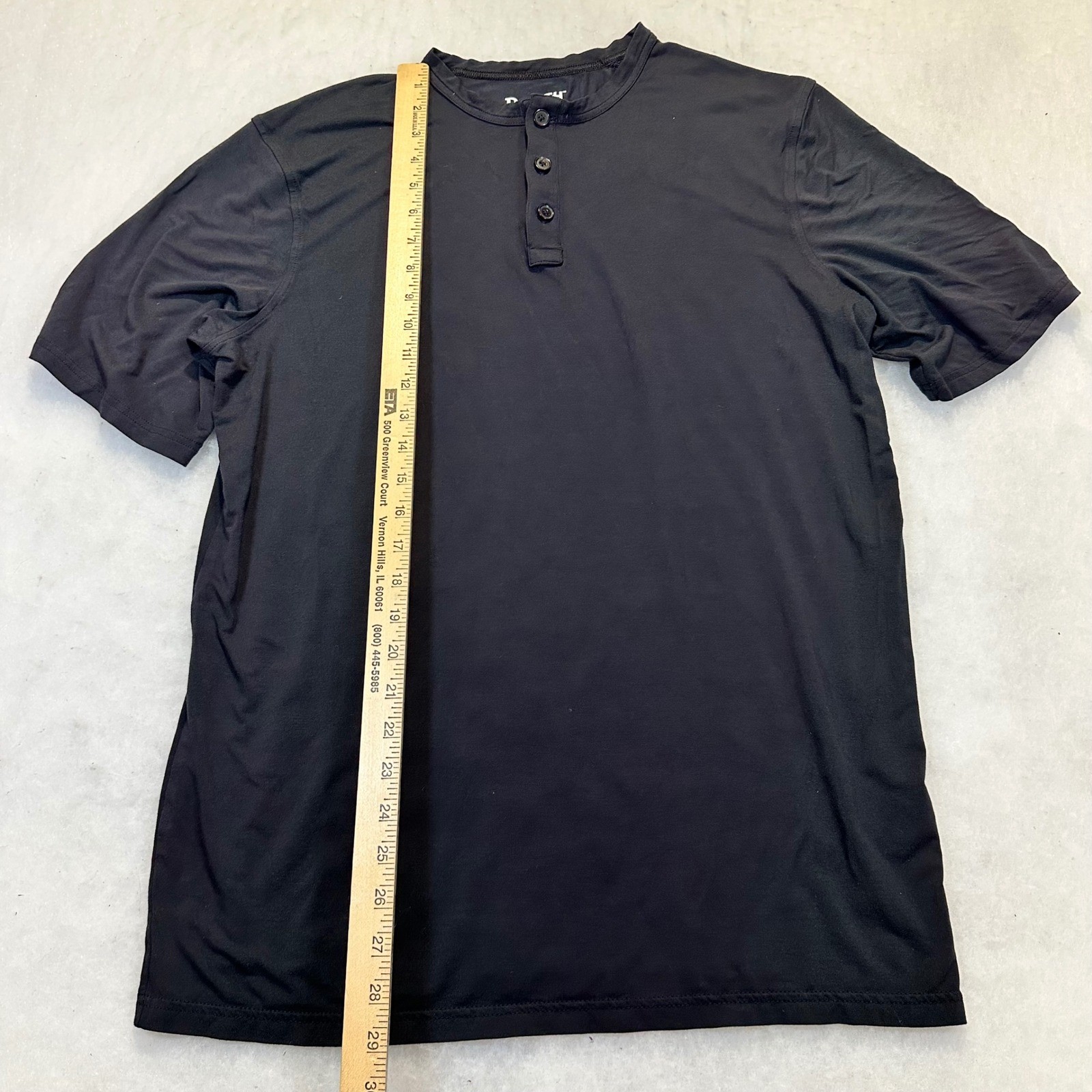 Duluth Trading Co Henley Shirt Mens Medium Black Tencel Modal Stretch Casual gallery