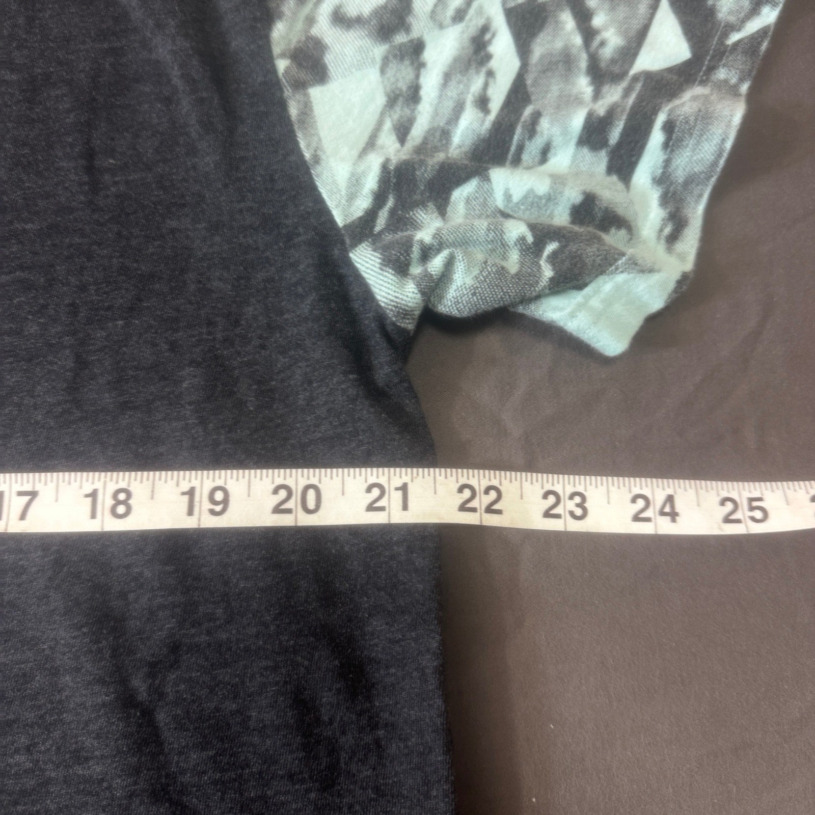 WXYZ Mens California Palm Tree T-Shirt XL Charcoal Teal Contrast Sleeve Graphic gallery