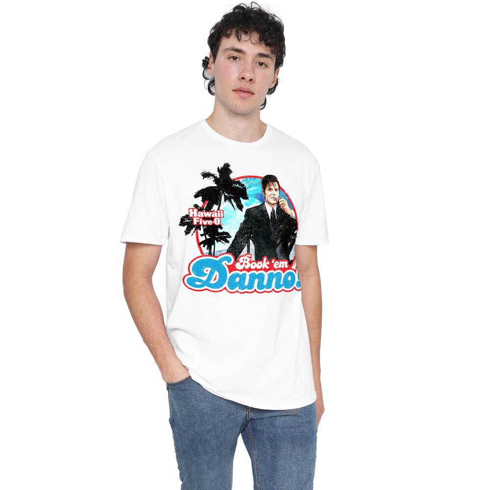 Hawaii 5 0 Book Em Danno T-Shirt S-2XL, White gallery
