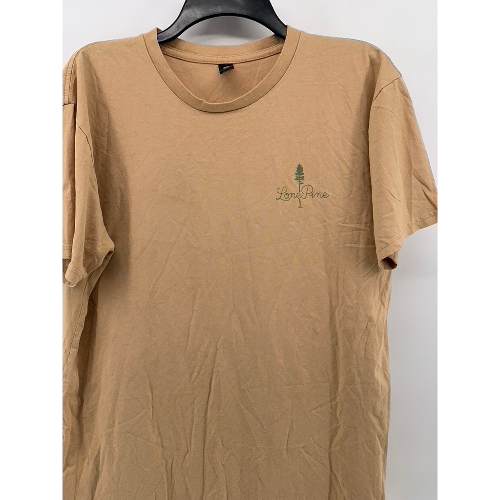 ASCOLOUR Men's Tan Graphic Short Sleeve T-Shirt SZ L gallery
