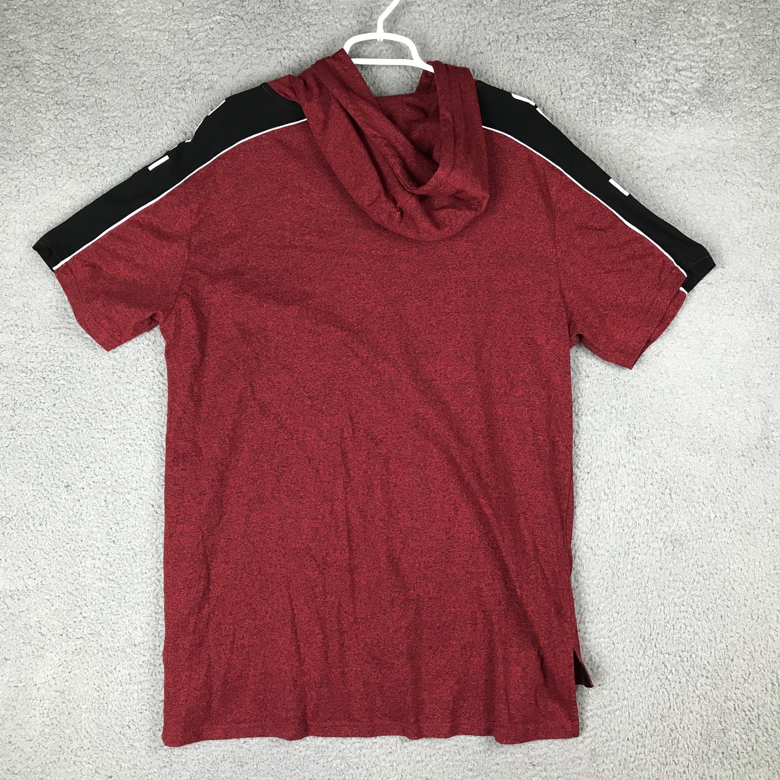 Ecko Unltd Shirt Mens XL Red Short Sleeve Hoodie Pullover Kangaroo Pocket Logo gallery
