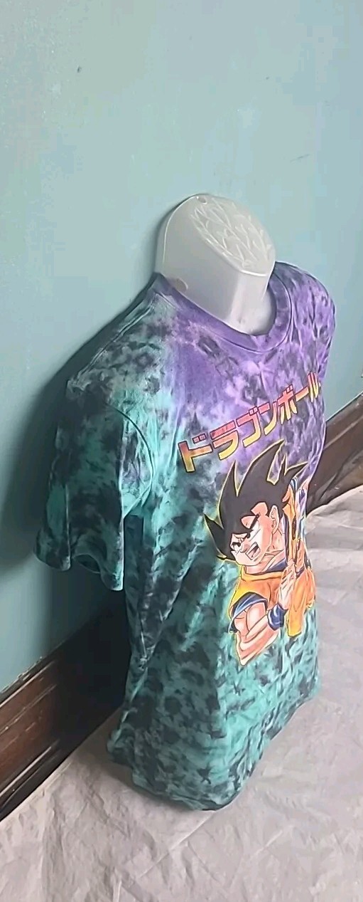 Dragon Ball Super Men's Size Small S Tie Dye Vegeta Anime Graphic Tee T-shirt gallery