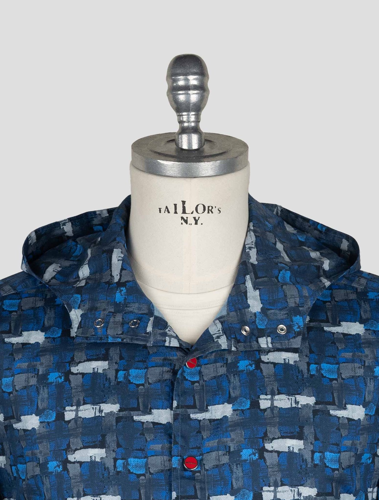 NEW KITON BLUE COTTON EA SHIRT MARIANO EU 56 - US 46 - 2XL KME44 gallery