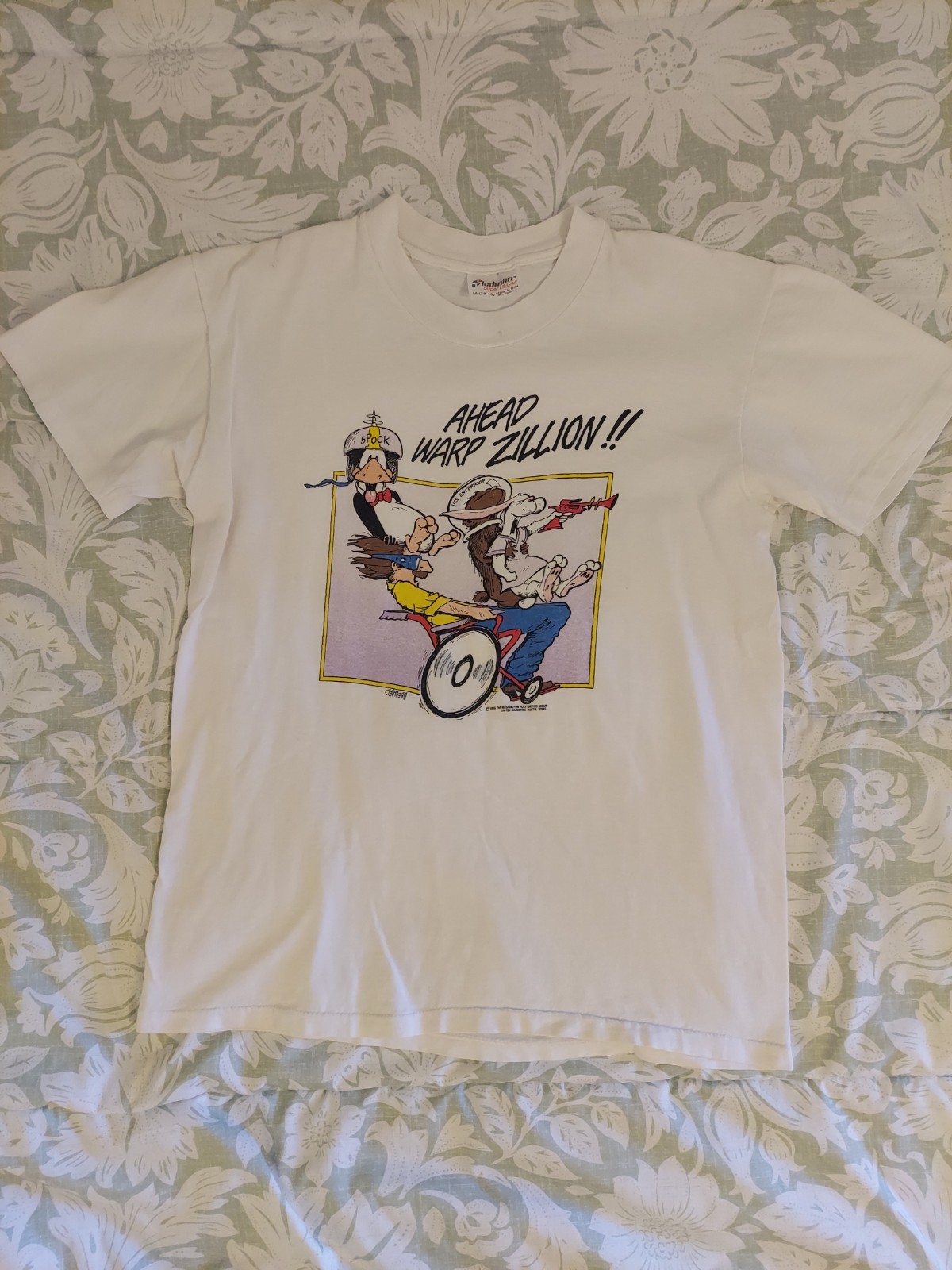 Stedman Super Hi-Cru Men’s M White Spock Star Trek Cotton Crew Graphic Tee gallery