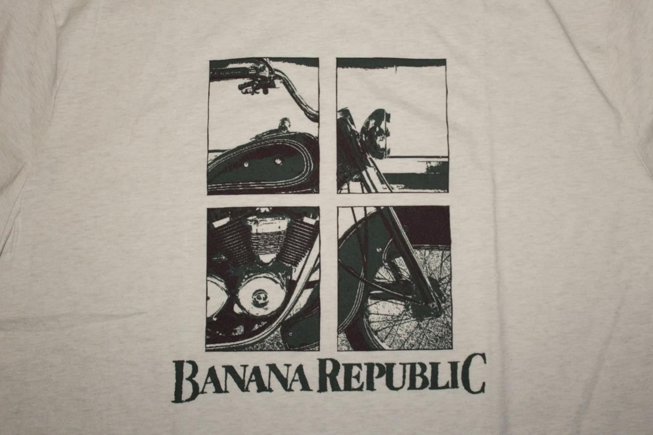 BANANA REPUBLIC Men MOTORCYCLE LOGO Graphic Tee PREMIUM WASH T-Shirt Size XL *1C gallery