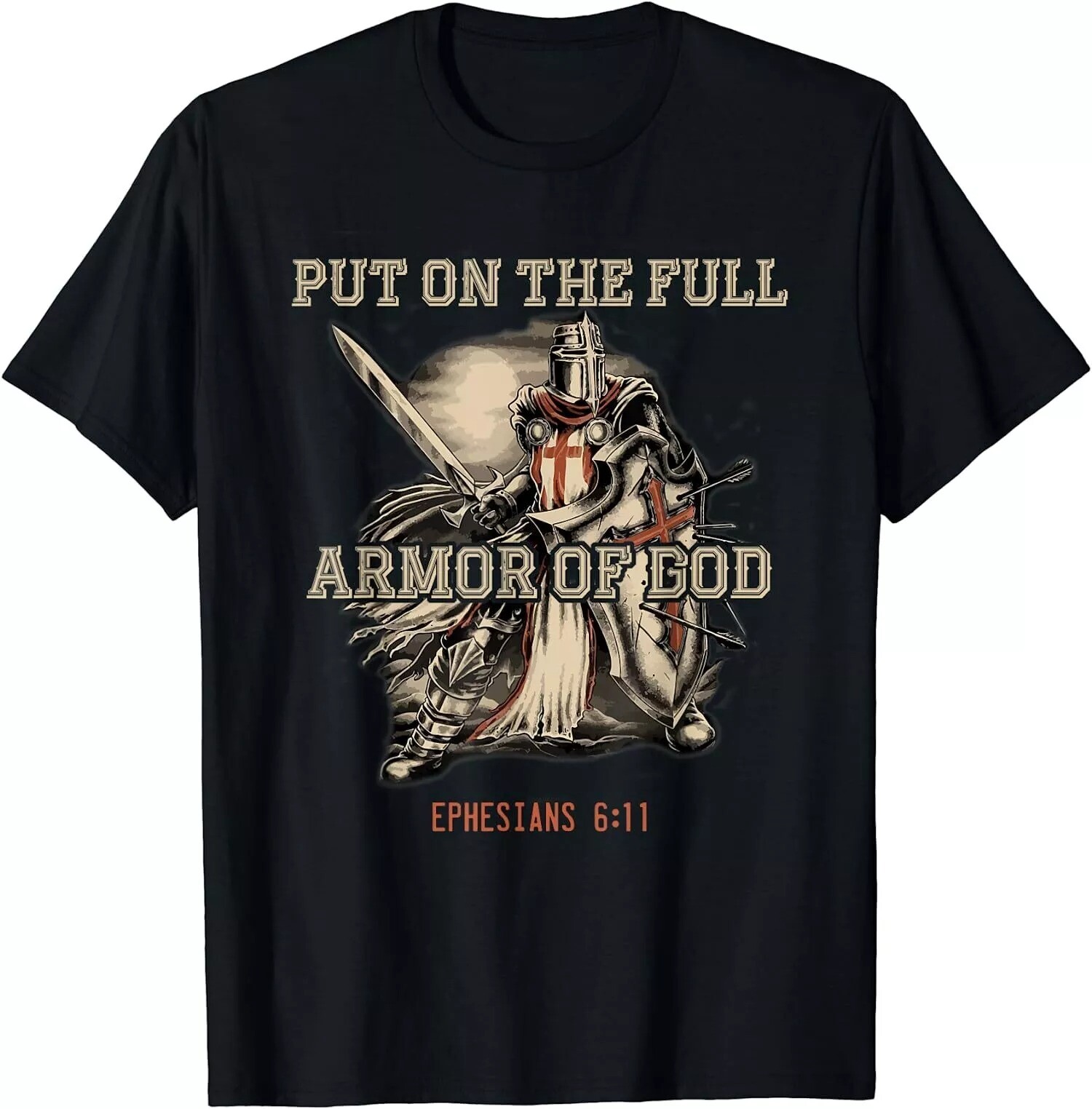 2025/NEW LIMITED Put On The Full Armor Of God Christian Religious Quote T-Shirt